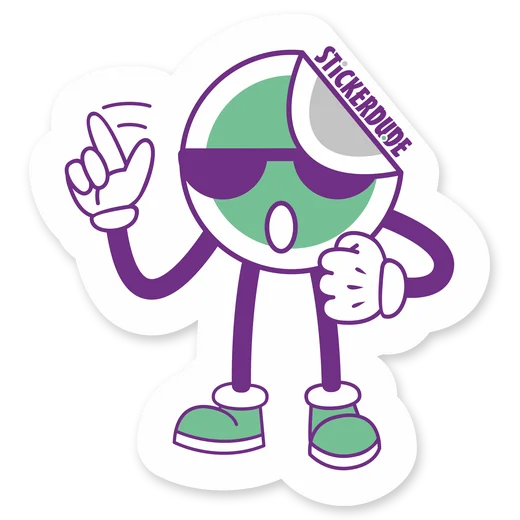 Klugscheißer-Dude Sticker