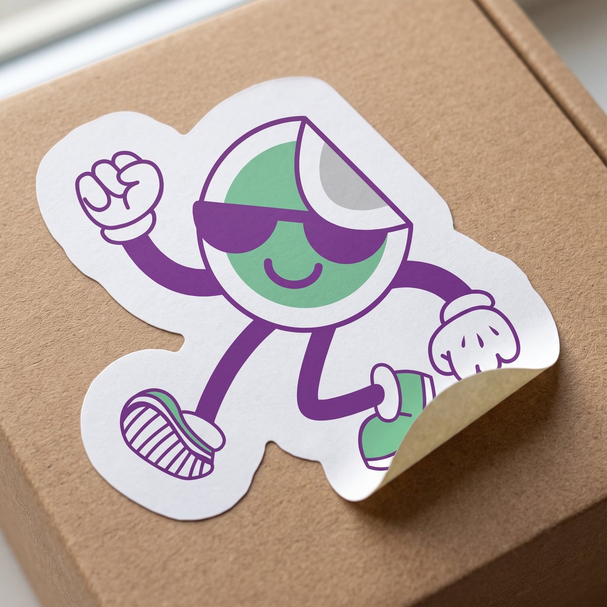 Die-Cut Sticker aus Papier